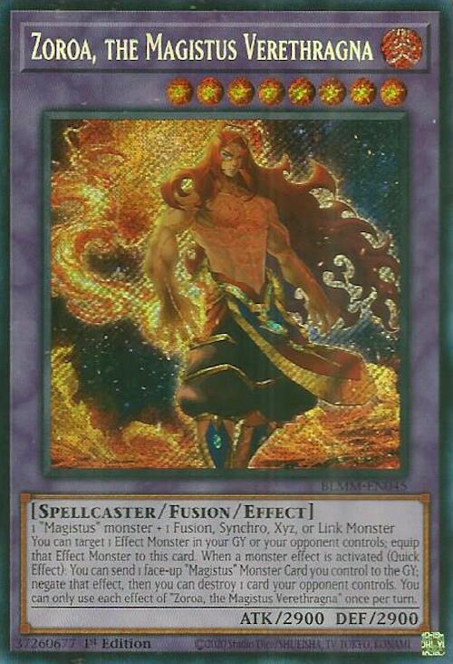 Zoroa, the Magistus Verethragna [BLMM-EN045] Secret Rare | Exor Games Summserside