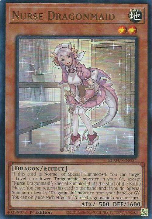 Nurse Dragonmaid [BLMM-EN054] Ultra Rare | Exor Games Summserside
