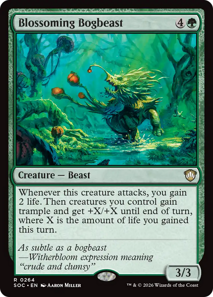Blossoming Bogbeast [Secrets of Strixhaven Commander] | Exor Games Summserside