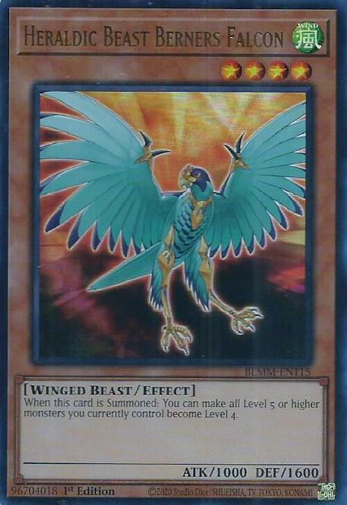 Heraldic Beast Berners Falcon [BLMM-EN115] Ultra Rare | Exor Games Summserside