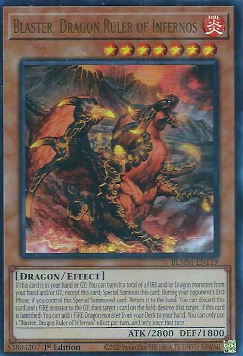 Blaster, Dragon Ruler of Infernos [BLMM-EN119] Ultra Rare | Exor Games Summserside