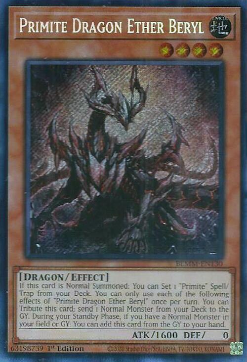 Primite Dragon Ether Beryl [BLMM-EN130] Secret Rare | Exor Games Summserside