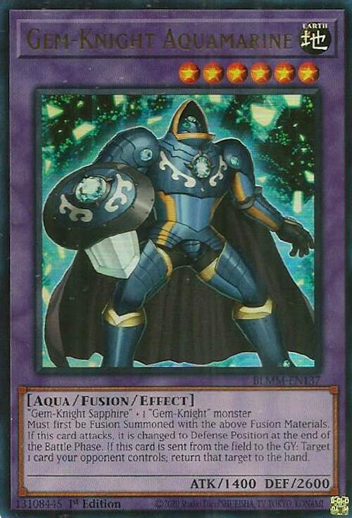 Gem-Knight Aquamarine [BLMM-EN137] Ultra Rare | Exor Games Summserside