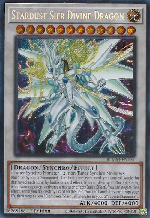 Stardust Sifr Divine Dragon [BLMM-EN151] Secret Rare | Exor Games Summserside