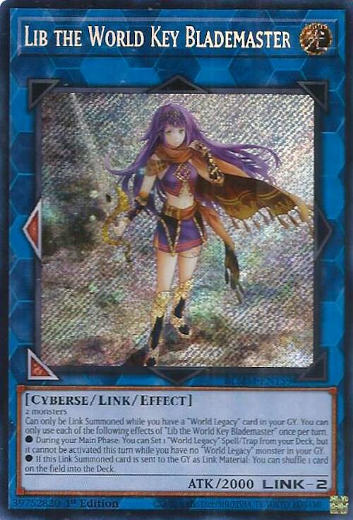 Lib the World Key Blademaster [BLMM-EN159] Secret Rare | Exor Games Summserside