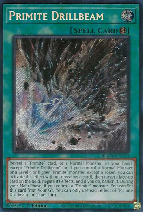 Primite Drillbeam [BLMM-EN173] Secret Rare | Exor Games Summserside