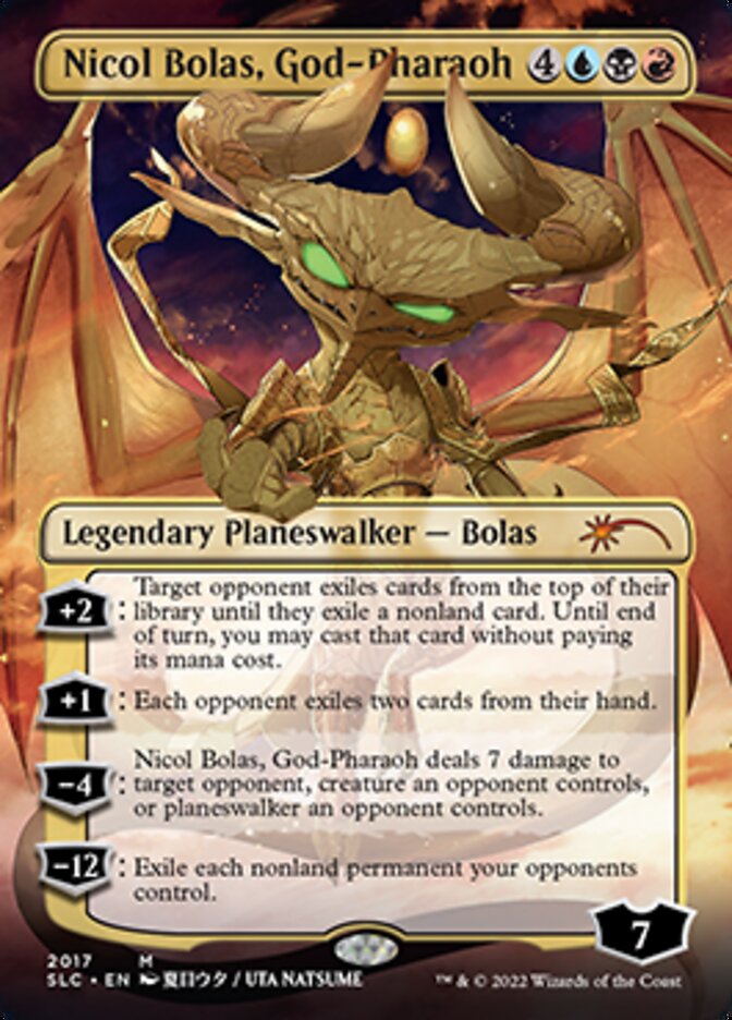 Nicol Bolas, God-Pharaoh (Borderless) [Secret Lair Countdown Kit] | Exor Games Summserside