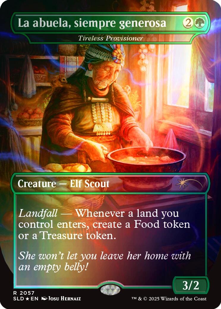 La abuela, siempre generosa - Tireless Provisioner (Rainbow Foil) [Secret Lair Drop Series] | Exor Games Summserside