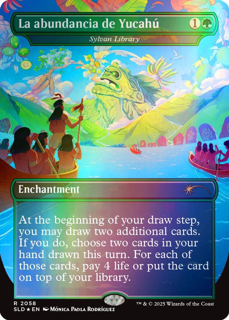 La abundancia de Yucahu - Sylvan Library (Rainbow Foil) [Secret Lair Drop Series] | Exor Games Summserside