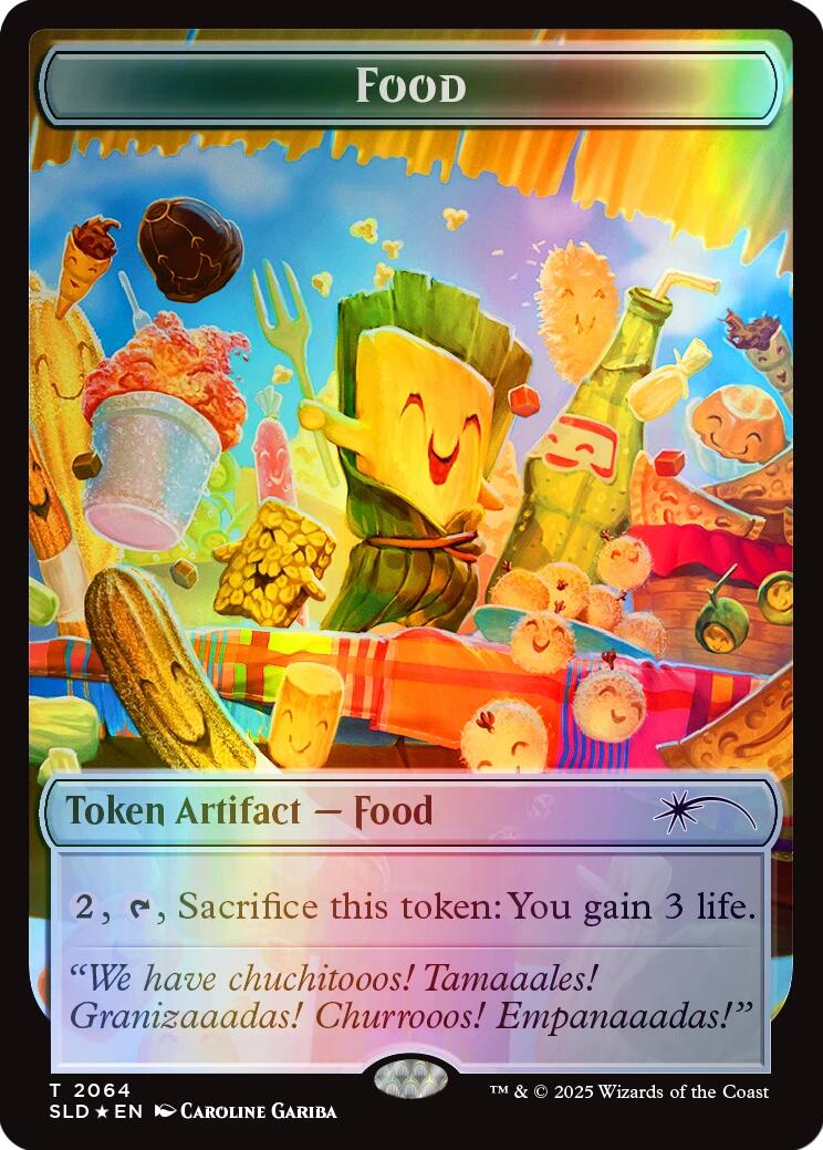 Food Token (2064) (Rainbow Foil) [Secret Lair Drop Series] | Exor Games Summserside