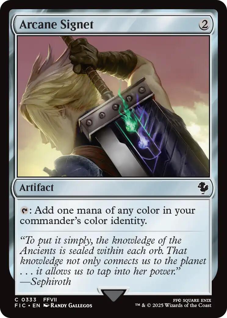 Arcane Signet (0333) (Surge Foil) [FINAL FANTASY Commander] | Exor Games Summserside