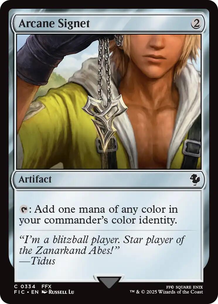 Arcane Signet (0334) (Surge Foil) [FINAL FANTASY Commander] | Exor Games Summserside