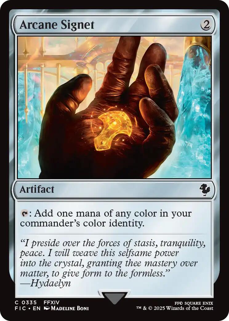Arcane Signet (0335) (Surge Foil) [FINAL FANTASY Commander] | Exor Games Summserside