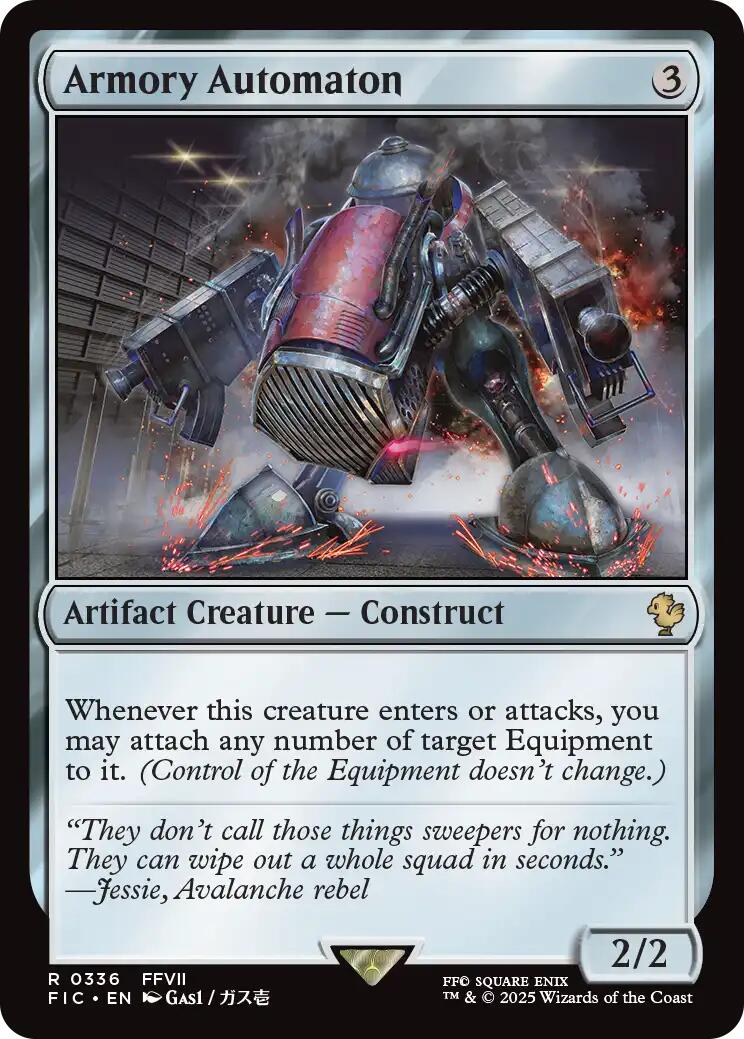 Armory Automaton (Surge Foil) [FINAL FANTASY Commander] | Exor Games Summserside