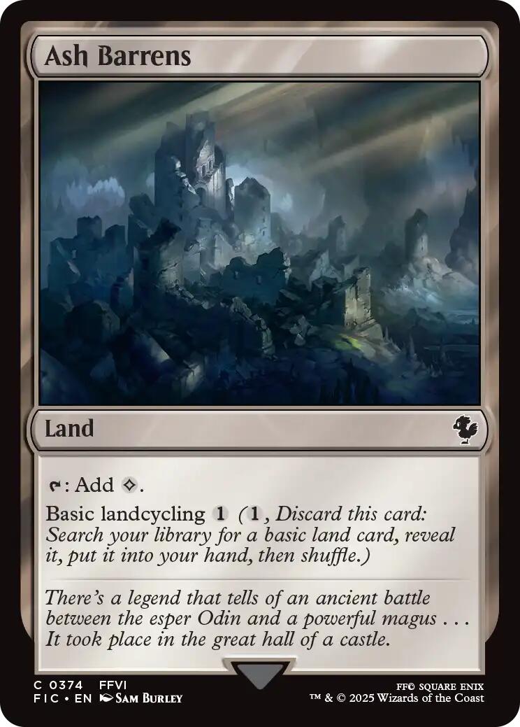 Ash Barrens (Surge Foil) [FINAL FANTASY Commander] | Exor Games Summserside