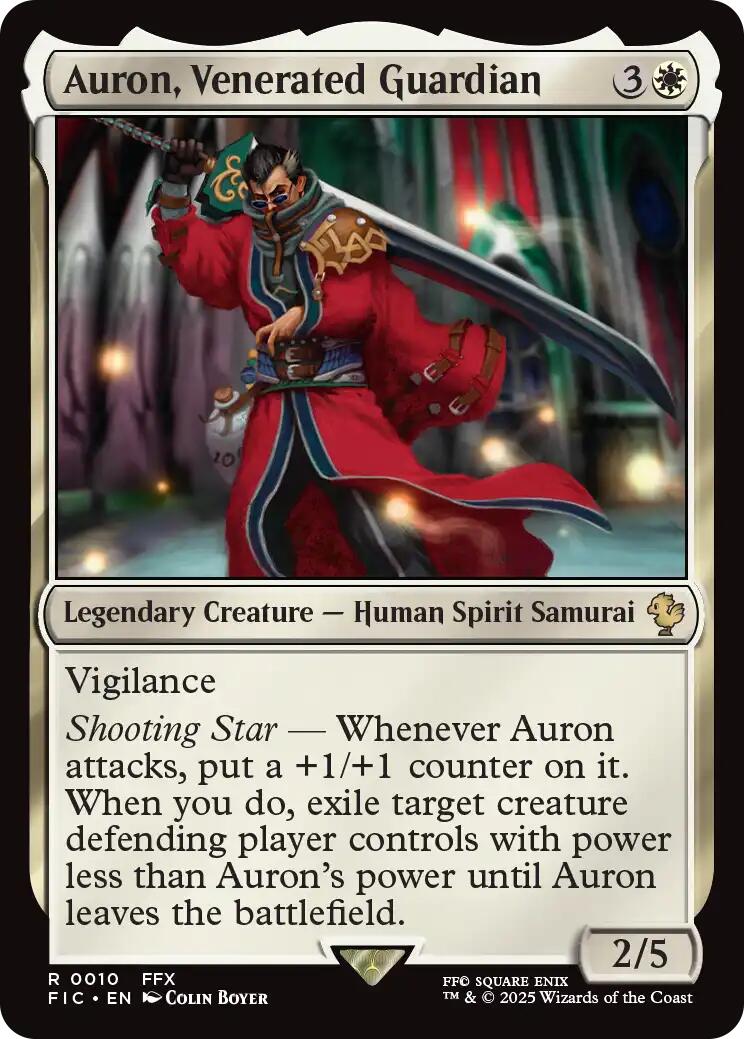 Auron, Venerated Guardian (Surge Foil) [FINAL FANTASY Commander] | Exor Games Summserside
