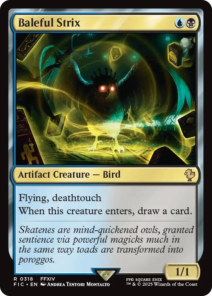 Baleful Strix (Surge Foil) [FINAL FANTASY Commander] | Exor Games Summserside
