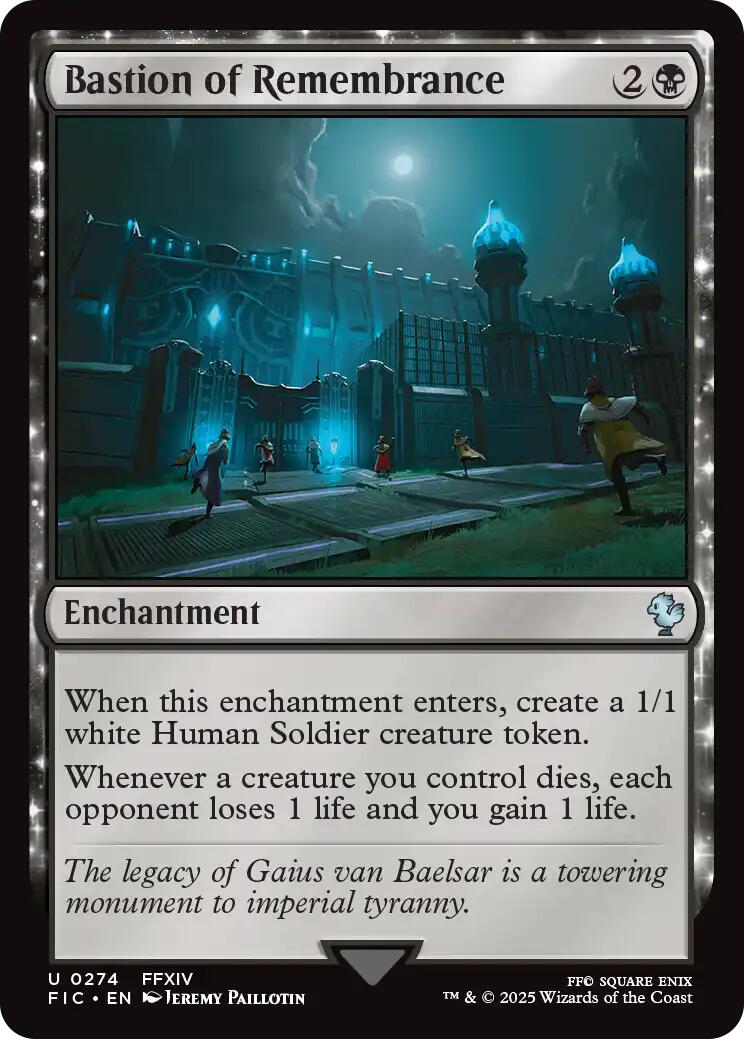 Bastion of Remembrance (Surge Foil) [FINAL FANTASY Commander] | Exor Games Summserside