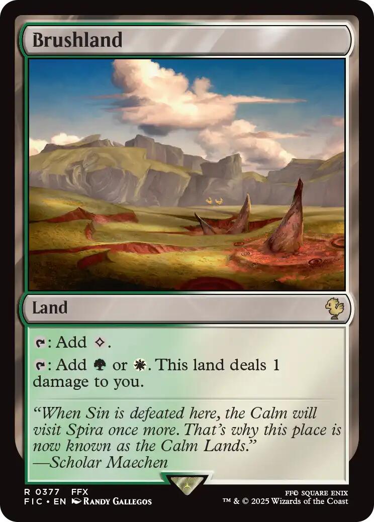 Brushland (Surge Foil) [FINAL FANTASY Commander] | Exor Games Summserside