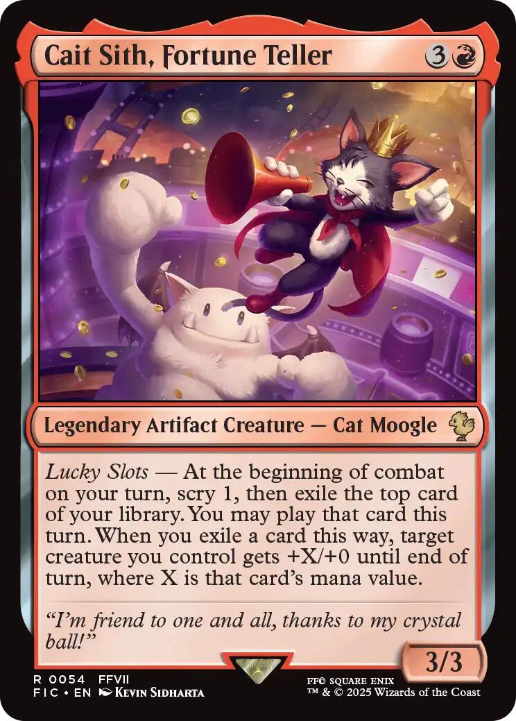 Cait Sith, Fortune Teller (Surge Foil) [FINAL FANTASY Commander] | Exor Games Summserside