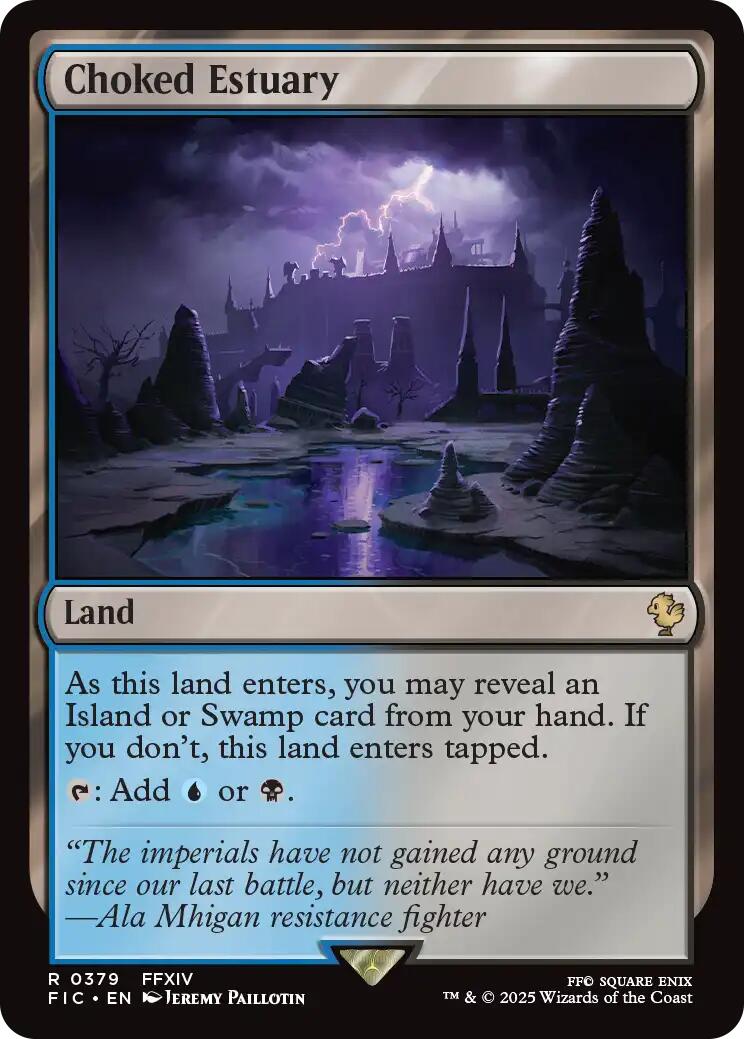 Choked Estuary (Surge Foil) [FINAL FANTASY Commander] | Exor Games Summserside