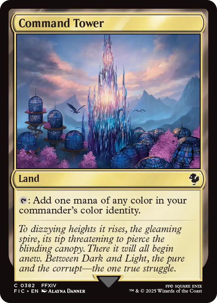 Command Tower (0382) (Surge Foil) [FINAL FANTASY Commander] | Exor Games Summserside