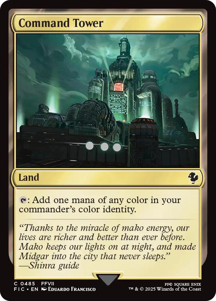 Command Tower (0485) (Surge Foil) [FINAL FANTASY Commander] | Exor Games Summserside