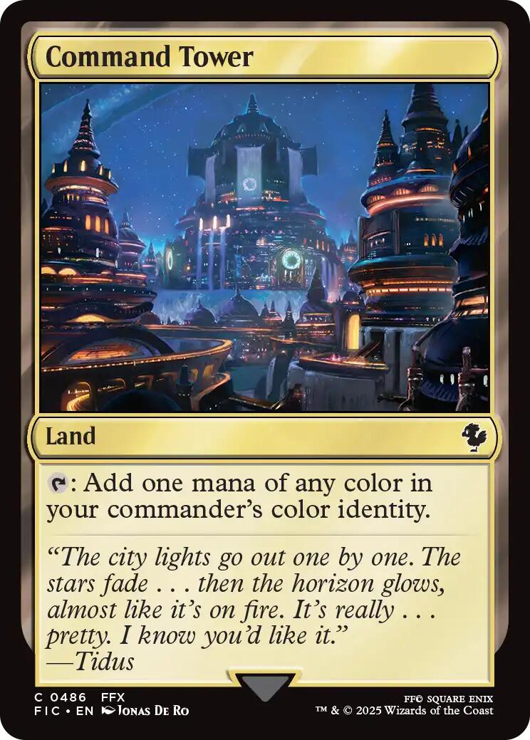 Command Tower (0486) (Surge Foil) [FINAL FANTASY Commander] | Exor Games Summserside