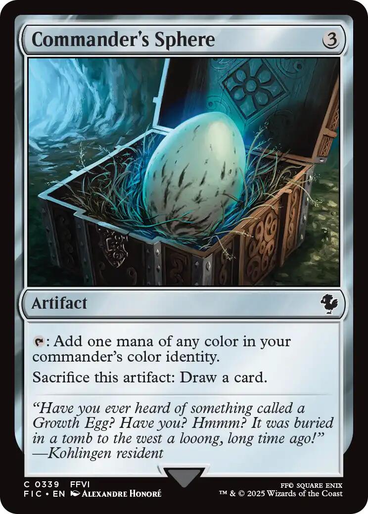 Commander's Sphere (Surge Foil) [FINAL FANTASY Commander] | Exor Games Summserside