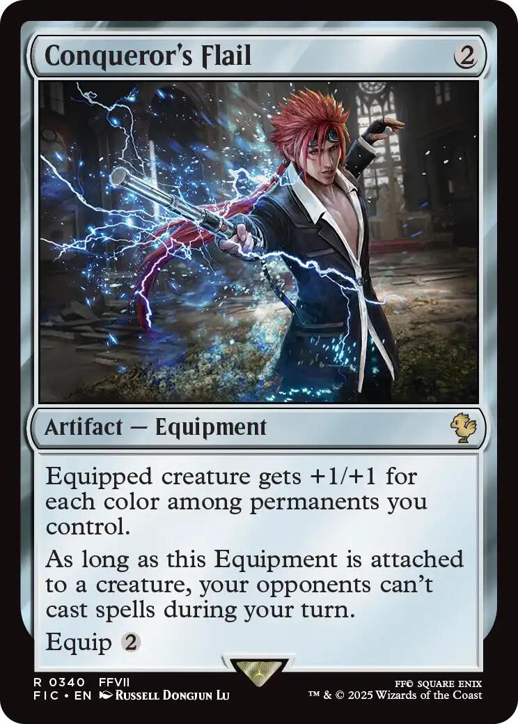 Conqueror's Flail (Surge Foil) [FINAL FANTASY Commander] | Exor Games Summserside
