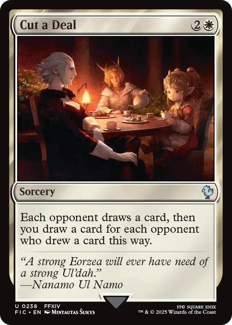 Cut a Deal (Surge Foil) [FINAL FANTASY Commander] | Exor Games Summserside