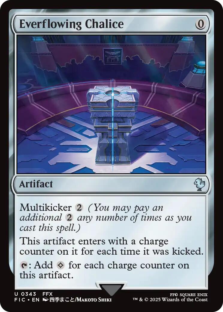 Everflowing Chalice (Surge Foil) [FINAL FANTASY Commander] | Exor Games Summserside