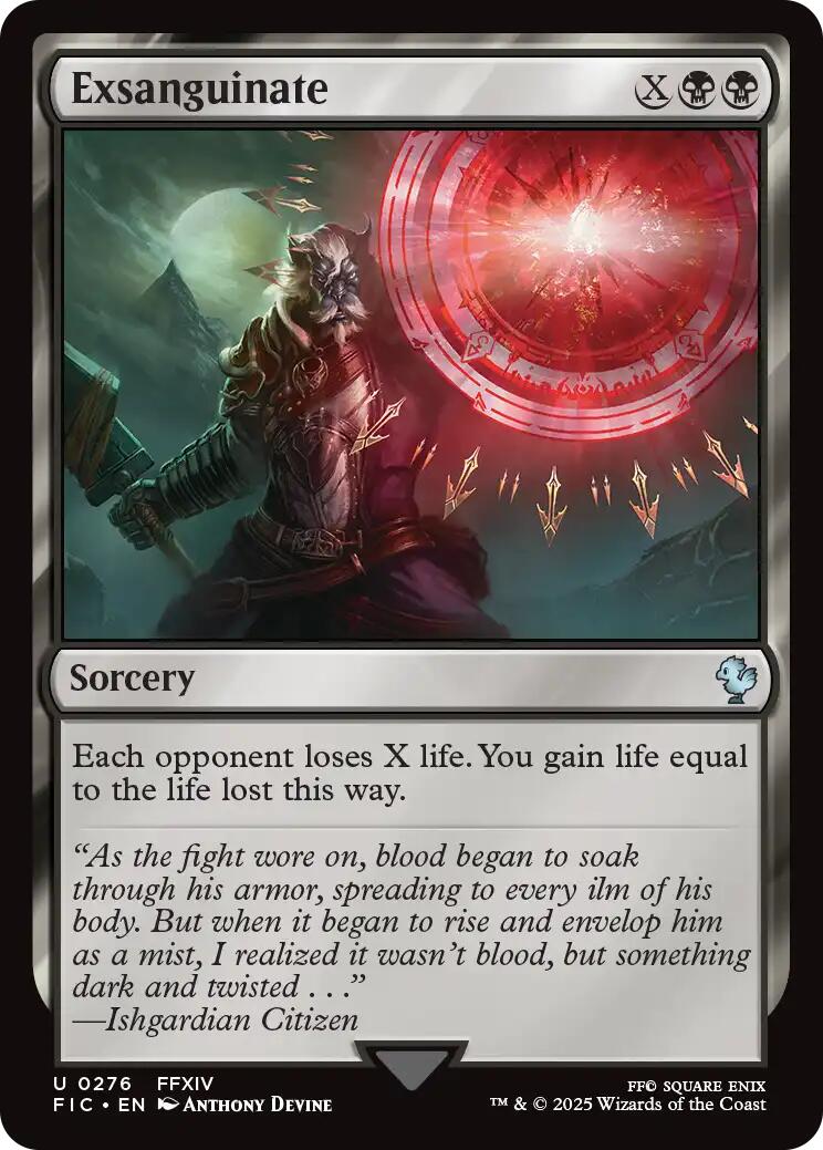 Exsanguinate (Surge Foil) [FINAL FANTASY Commander] | Exor Games Summserside
