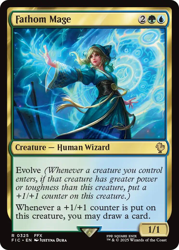 Fathom Mage (Surge Foil) [FINAL FANTASY Commander] | Exor Games Summserside