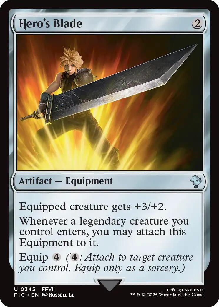 Hero's Blade (Surge Foil) [FINAL FANTASY Commander] | Exor Games Summserside