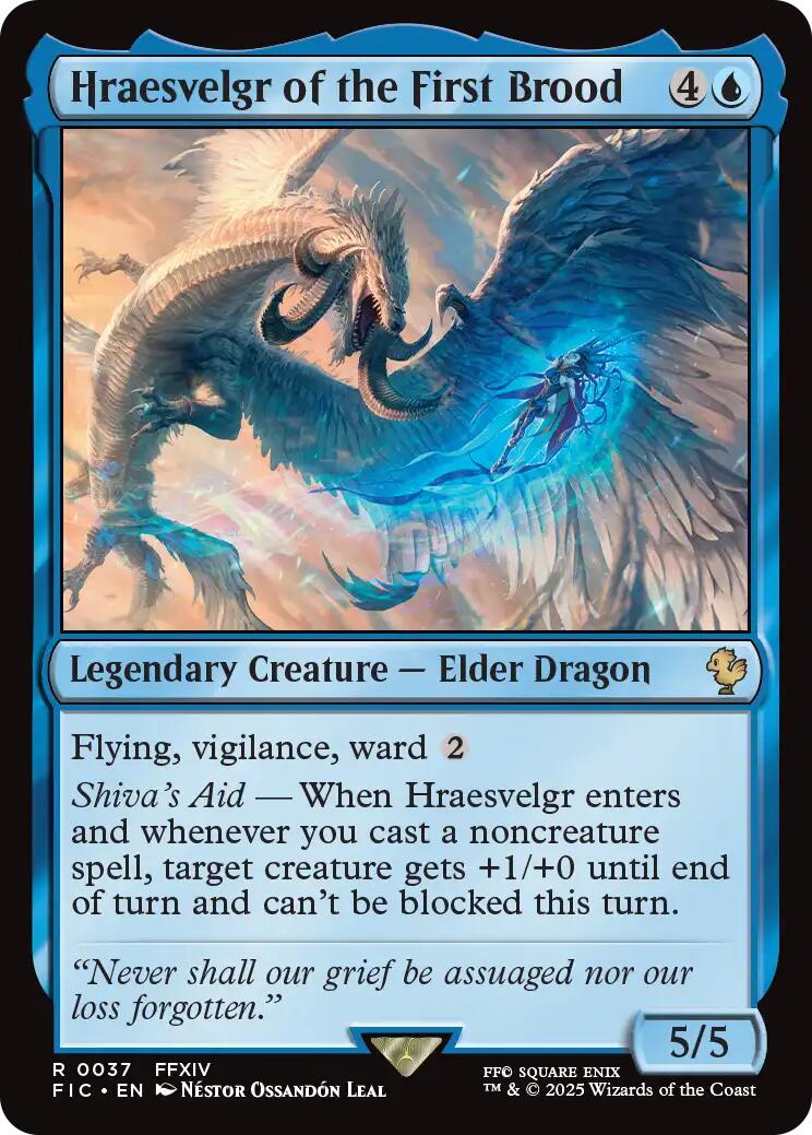 Hraesvelgr of the First Brood (Surge Foil) [FINAL FANTASY Commander] | Exor Games Summserside
