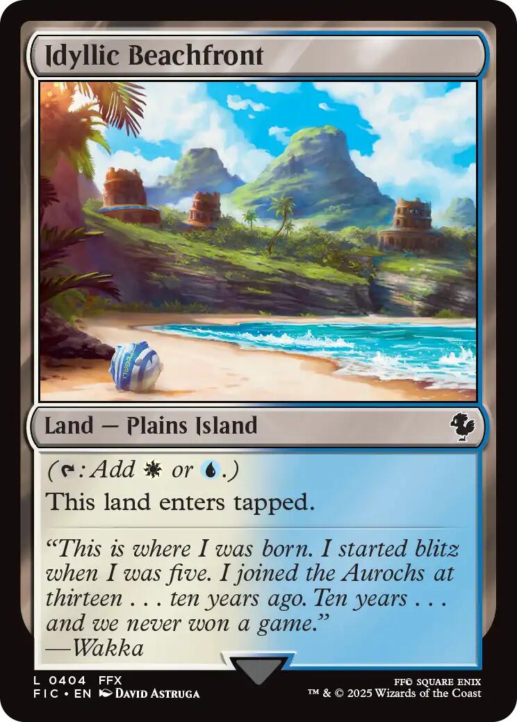 Idyllic Beachfront (Surge Foil) [FINAL FANTASY Commander] | Exor Games Summserside