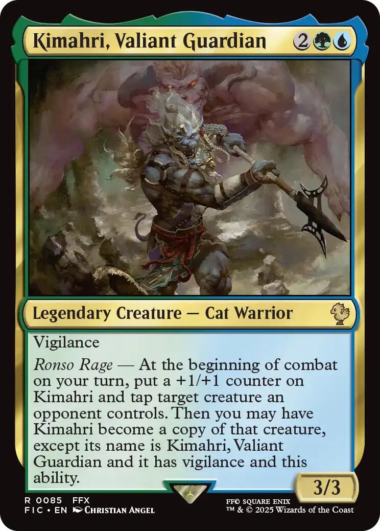 Kimahri, Valiant Guardian (Surge Foil) [FINAL FANTASY Commander] | Exor Games Summserside