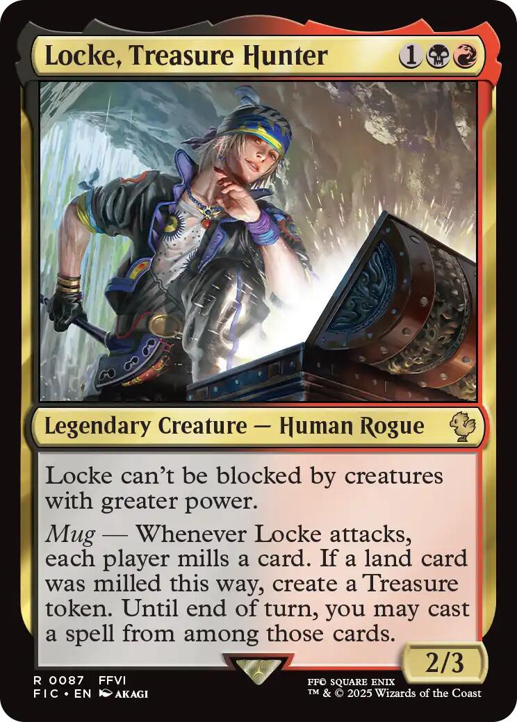 Locke, Treasure Hunter (Surge Foil) [FINAL FANTASY Commander] | Exor Games Summserside