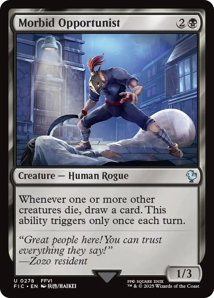 Morbid Opportunist (Surge Foil) [FINAL FANTASY Commander] | Exor Games Summserside