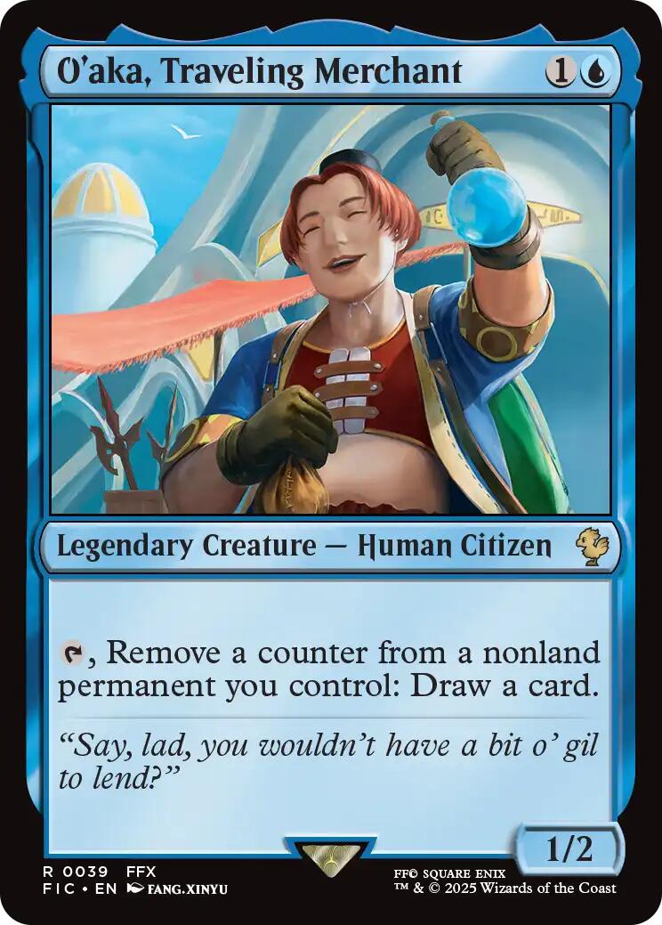 O'aka, Traveling Merchant (Surge Foil) [FINAL FANTASY Commander] | Exor Games Summserside