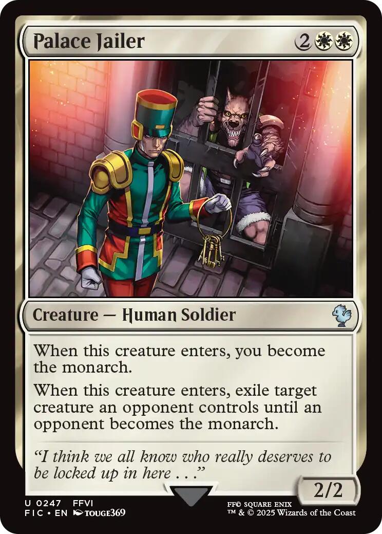 Palace Jailer (Surge Foil) [FINAL FANTASY Commander] | Exor Games Summserside
