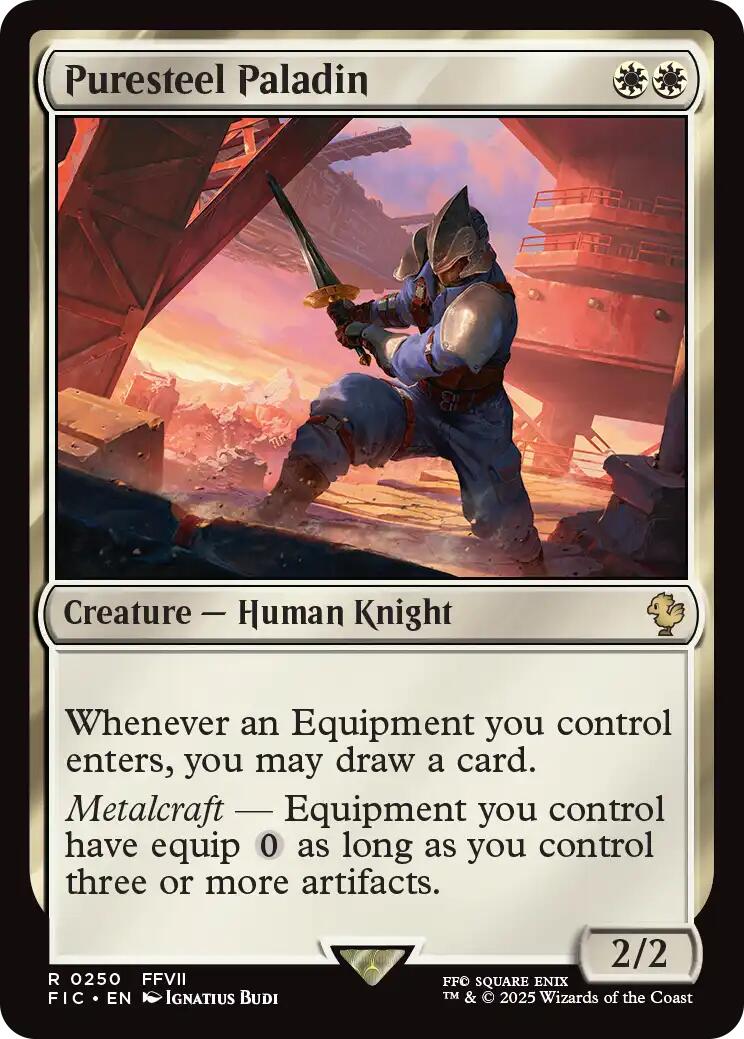 Puresteel Paladin (Surge Foil) [FINAL FANTASY Commander] | Exor Games Summserside
