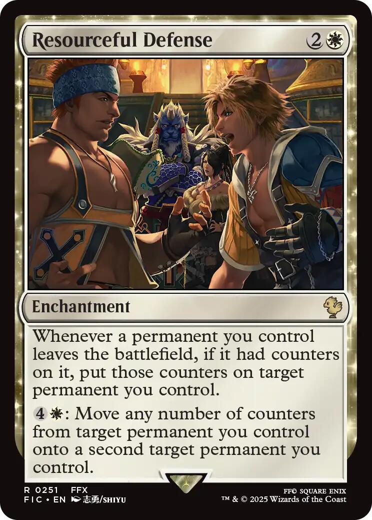 Resourceful Defense (Surge Foil) [FINAL FANTASY Commander] | Exor Games Summserside