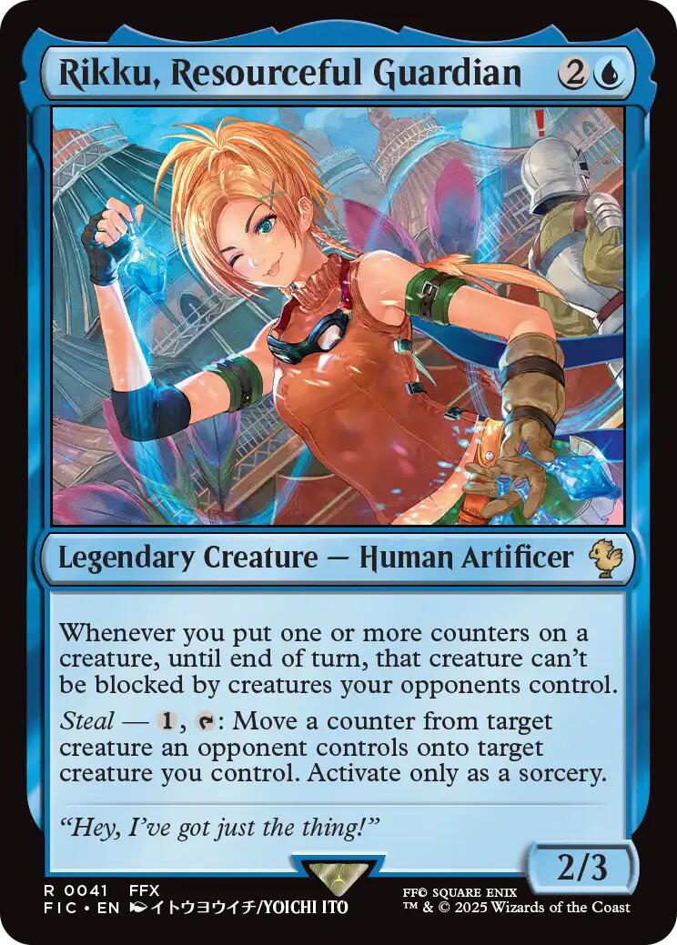 Rikku, Resourceful Guardian (Surge Foil) [FINAL FANTASY Commander] | Exor Games Summserside