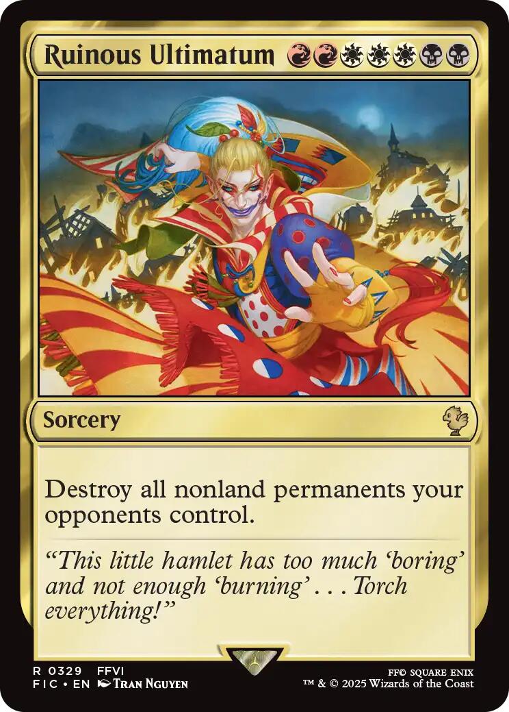 Ruinous Ultimatum (Surge Foil) [FINAL FANTASY Commander] | Exor Games Summserside