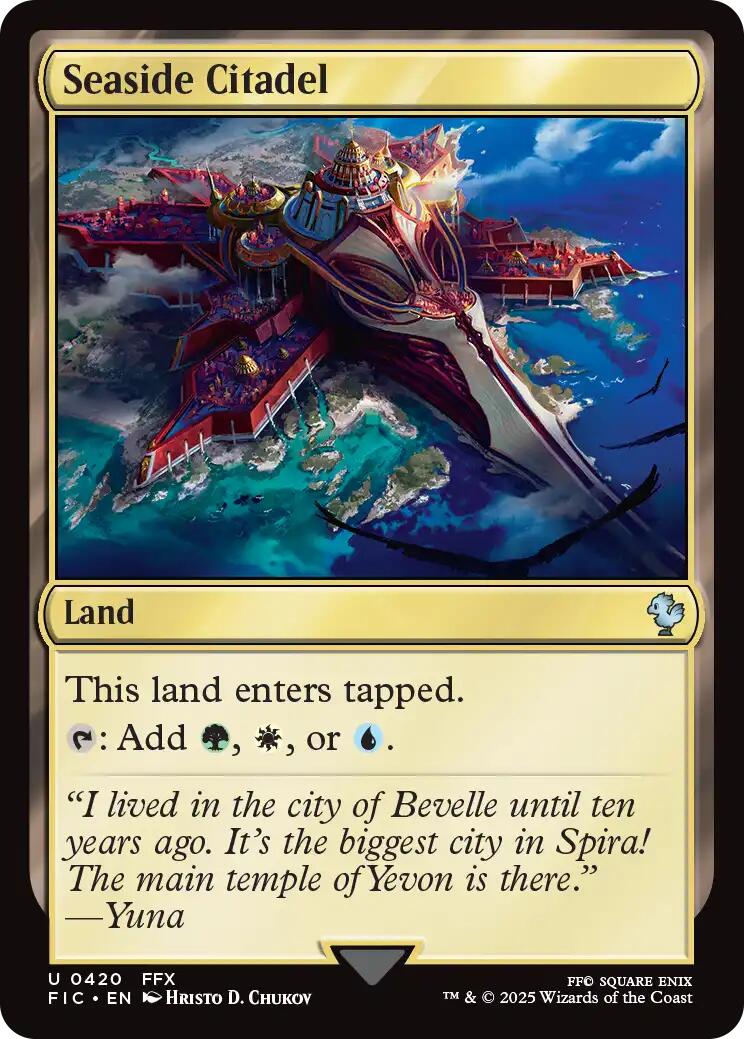 Seaside Citadel (Surge Foil) [FINAL FANTASY Commander] | Exor Games Summserside