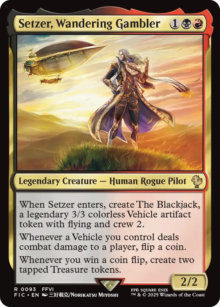Setzer, Wandering Gambler (Surge Foil) [FINAL FANTASY Commander] | Exor Games Summserside