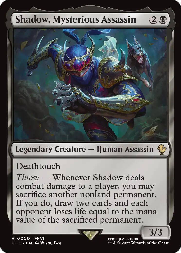 Shadow, Mysterious Assassin (Surge Foil) [FINAL FANTASY Commander] | Exor Games Summserside
