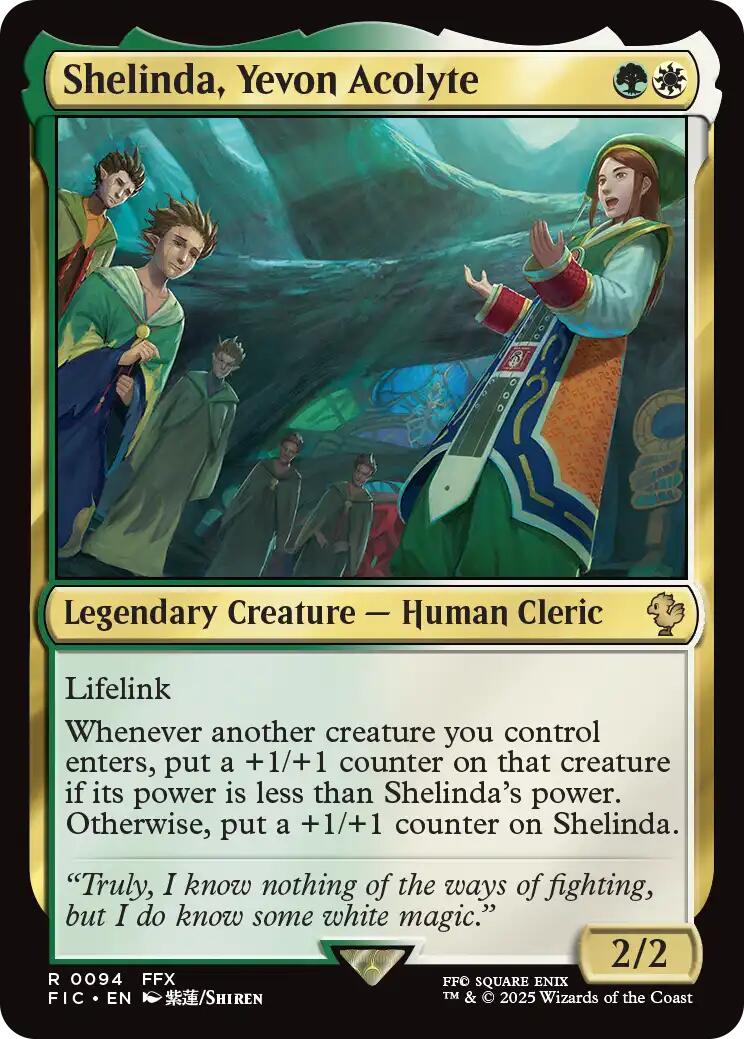 Shelinda, Yevon Acolyte (Surge Foil) [FINAL FANTASY Commander] | Exor Games Summserside